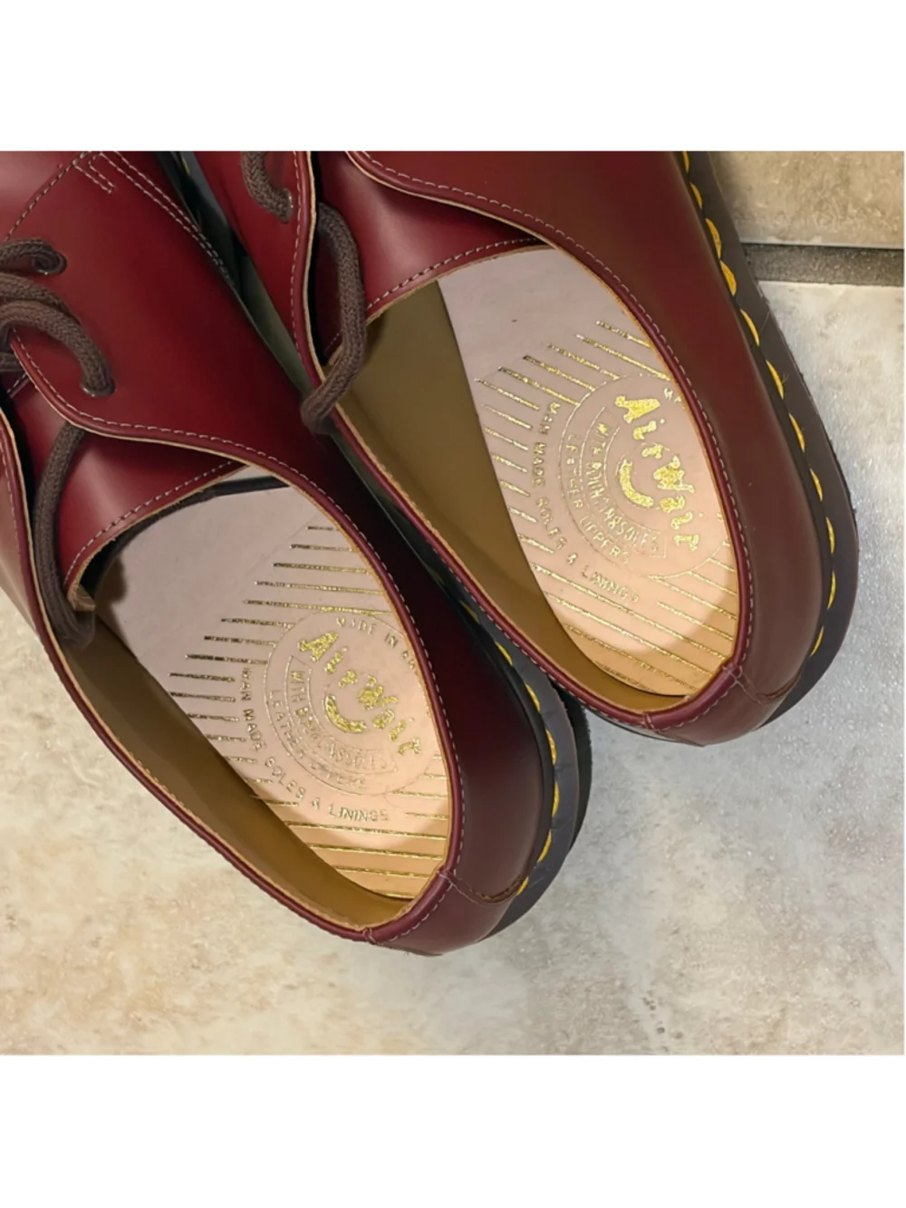 Men's Dr. Martens 1461 Made in England Burgundy Size 11